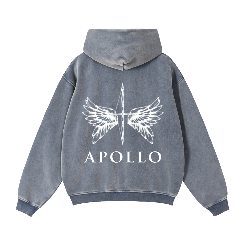 Unisex Zip-Through Boxy Fleece Hoodie