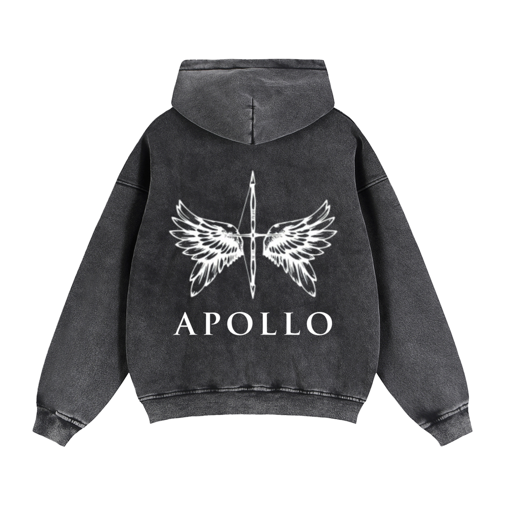Unisex Zip-Through Boxy Fleece Hoodie